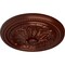 Ekena Millwork Wigan Ceiling Medallion, Hand-Painted Antique Copper, 16"OD x 2 1/4"P CM16WGACS - alternate 4